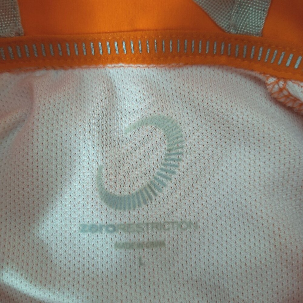 Zero Restriction 1/4 Zip Pullover Large Orange Pe… - image 4
